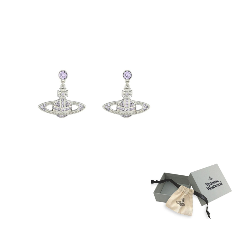 Vivienne Westwood Серьги Unisex Silver/Purple
Vivienne Westwood Серьги Unisex Silver/Purple
