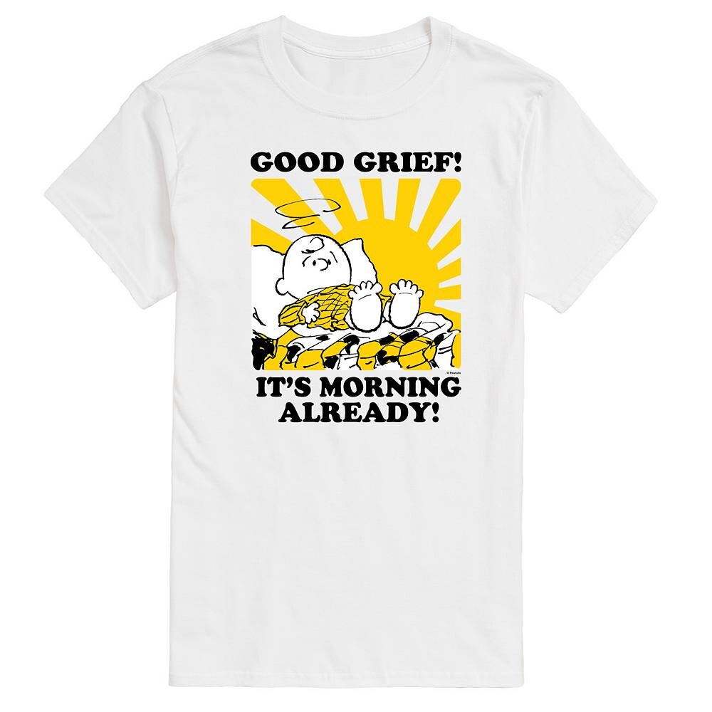 Мужская футболка с рисунком Peanuts It's It's Morning Always Licensed Character, белый
Мужская футболка с рисунком Peanuts It's It's Morning Always Licensed Character, белый