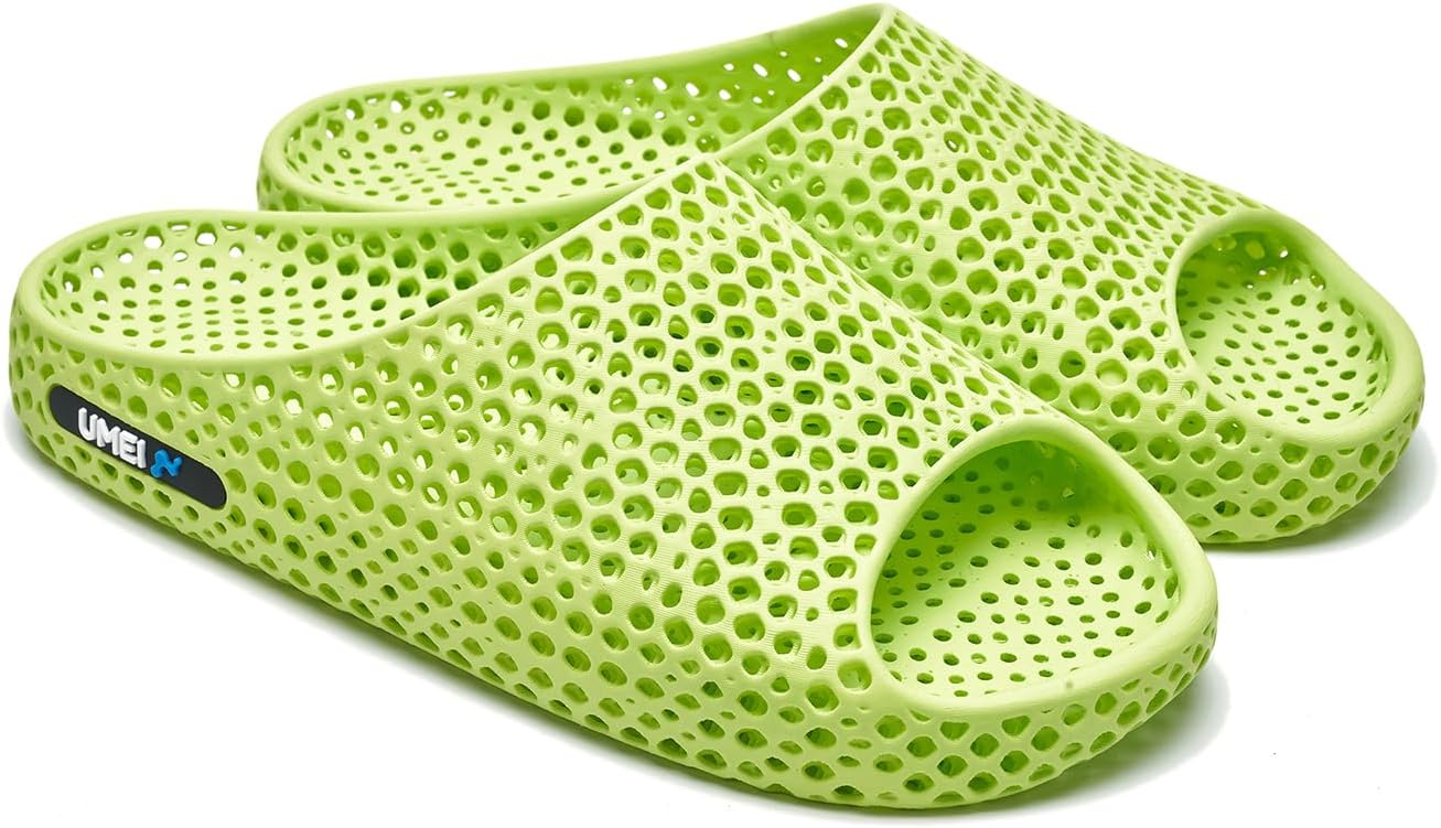 Шлепанцы UMEI унисекс, напечатанные на 3D-принтере, для мужчин и женщин, эргономичные восстановительные тапочки Moonwalker для душа, спортзала, пляжа и дома, с поддержкой свода стопы, водонепроницаемые и быстросохнущие, зеленый
Шлепанцы UMEI унисекс, напечатанные на 3D-принтере, для мужчин и женщин, эргономичные восстановительные тапочки Moonwalker для душа, спортзала, пляжа и дома, с поддержкой свода стопы, водонепроницаемые и быстросохнущие, зеленый