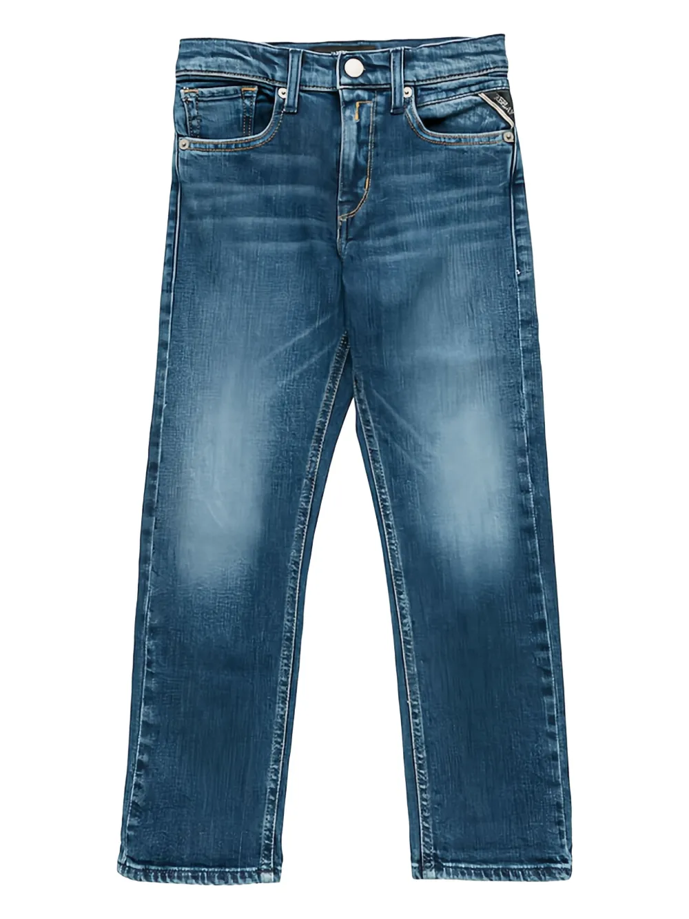 Джинсы с нашивкой-логотипом Replay, синий 
Джинсы с нашивкой-логотипом Replay, синий