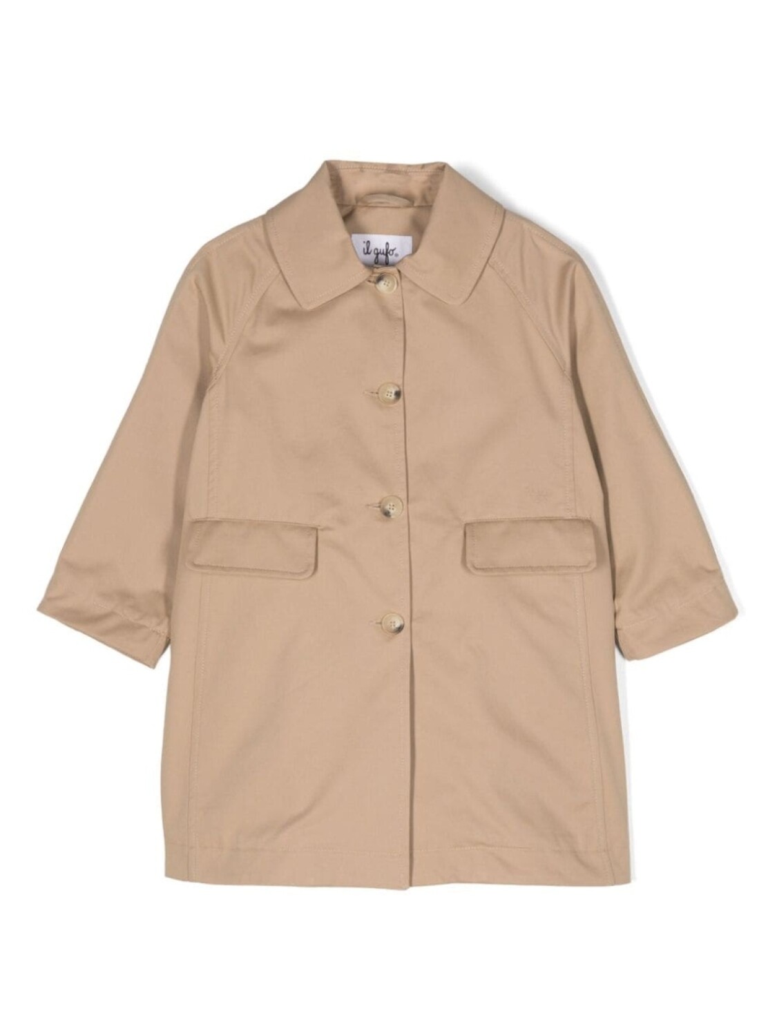 Il Gufo габардиновый тренч, нейтральный цвет
Il Gufo габардиновый тренч, нейтральный цвет