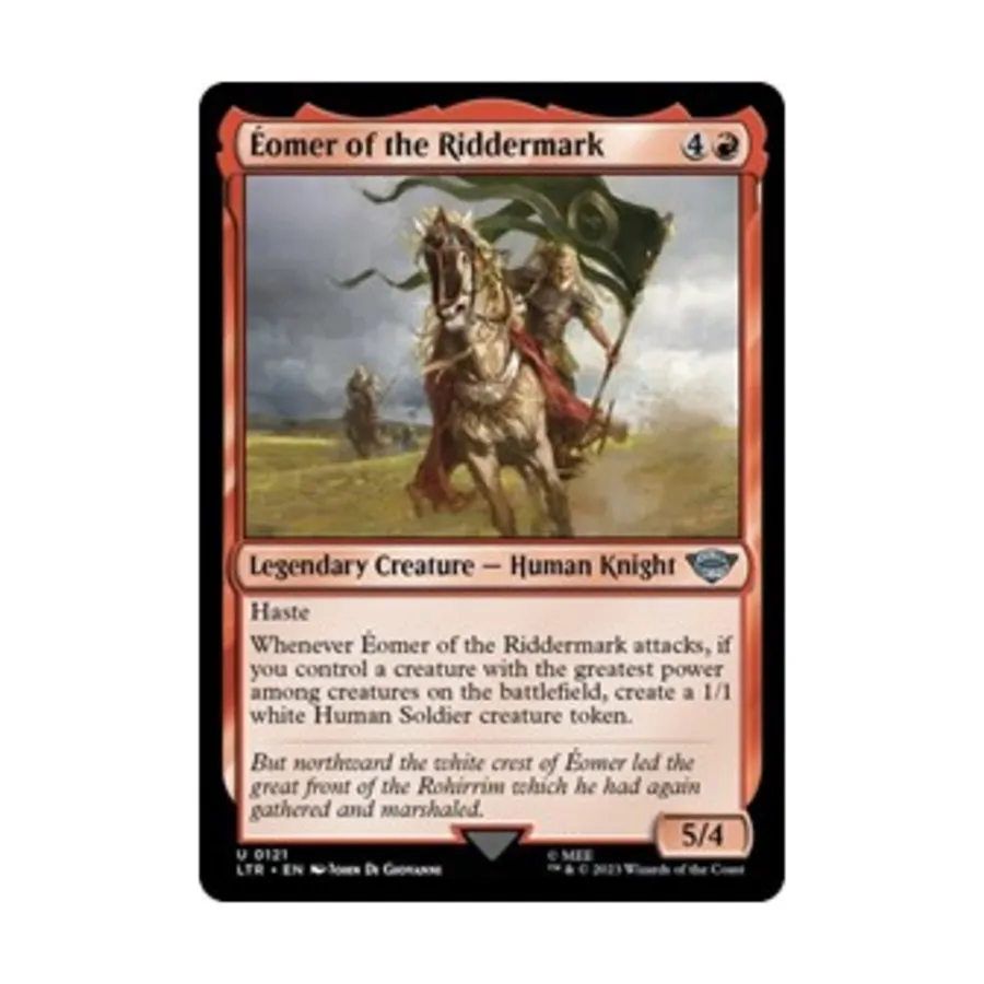 CCG Эомер из Риддермарка (U), MTG - Universes Beyond: Lord of the Rings
CCG Эомер из Риддермарка (U), MTG - Universes Beyond: Lord of the Rings