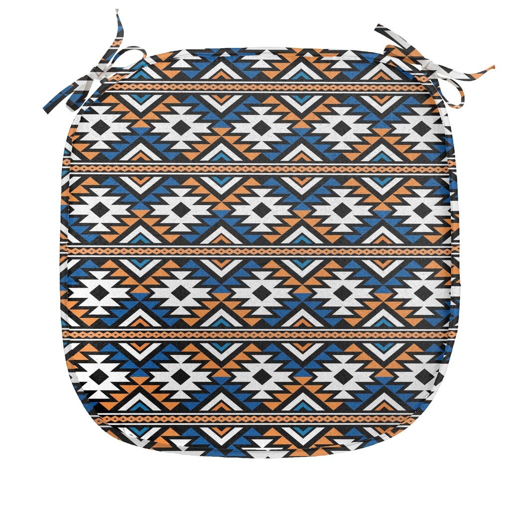 ABAKUHAUS Boho Подушка для обеденного стула с геометрическим узором Декоративная водонепроницаемая подушка с ремнями для кухонных сидений 40 см x 40 см Оранжевый Синий и Белый
ABAKUHAUS Boho Подушка для обеденного стула с геометрическим узором Декоративная водонепроницаемая подушка с ремнями для кухонных сидений 40 см x 40 см Оранжевый Синий и Белый