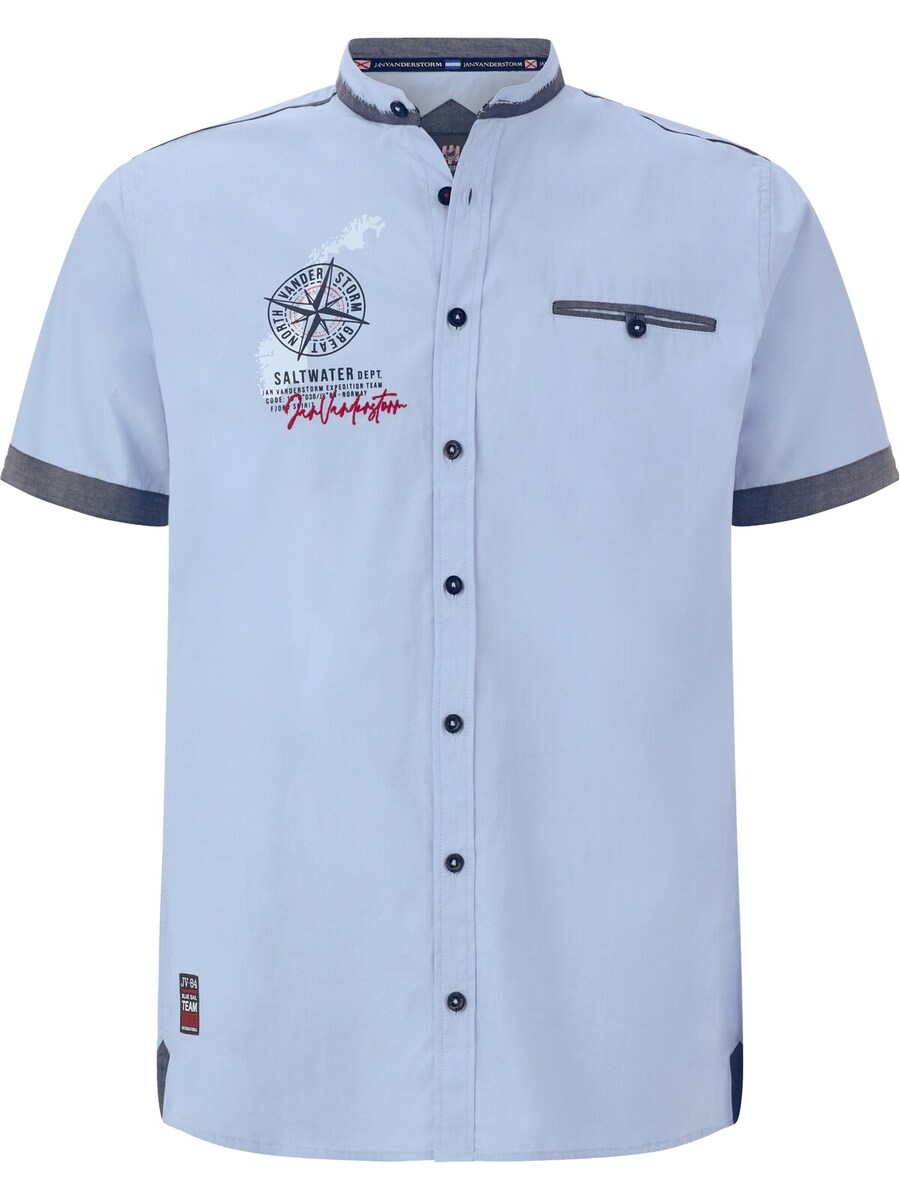 Рубашка на пуговицах Jan Vanderstorm Bergthal, светло-синий
Рубашка на пуговицах Jan Vanderstorm Bergthal, светло-синий