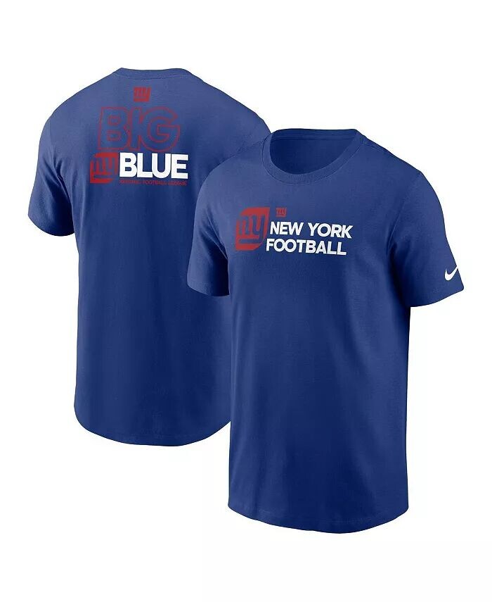 Мужская футболка с изображением Royal New York Giants Nike
Мужская футболка с изображением Royal New York Giants Nike