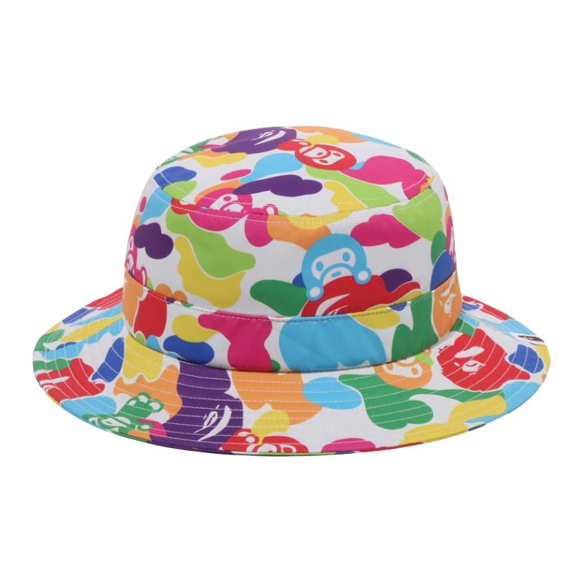 A BATHING APE Детская разноцветная шляпа-ведро из полиэстера, Multicolor
A BATHING APE Детская разноцветная шляпа-ведро из полиэстера, Multicolor