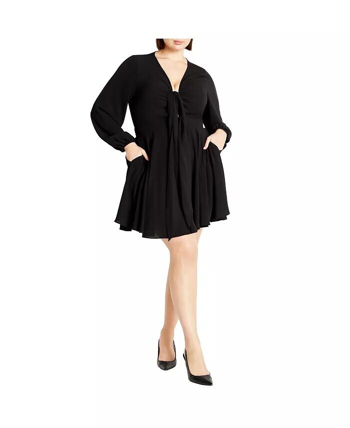 Платье размера плюс Аделин CITY CHIC, черный
Платье размера плюс Аделин CITY CHIC, черный