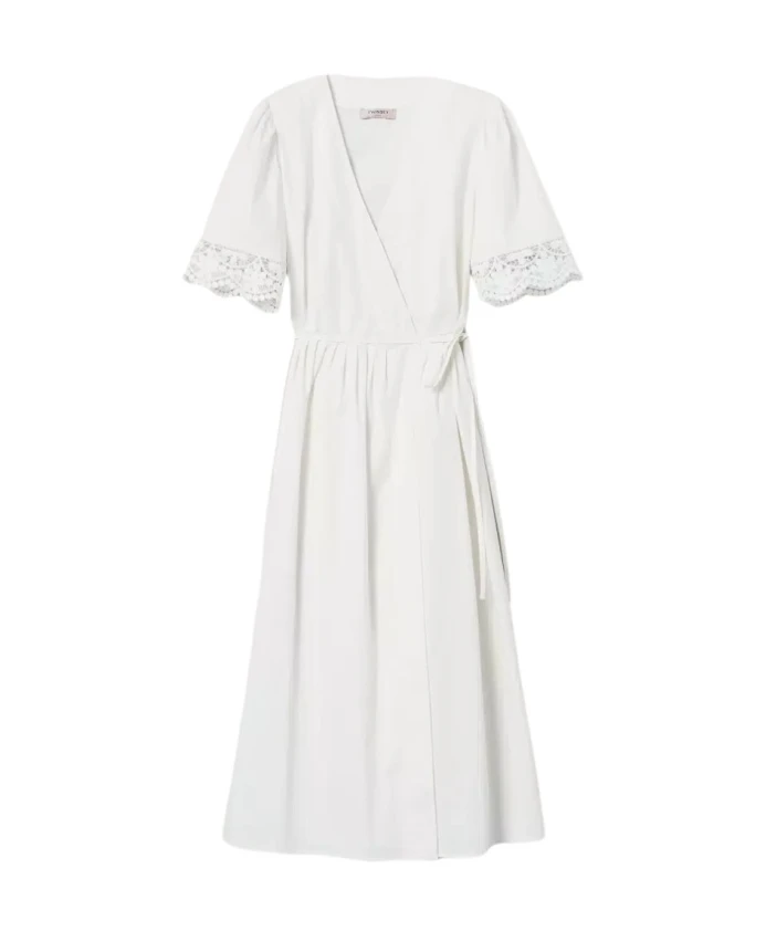 Белое кружевное платье миди Twinset, белый
Белое кружевное платье миди Twinset, белый