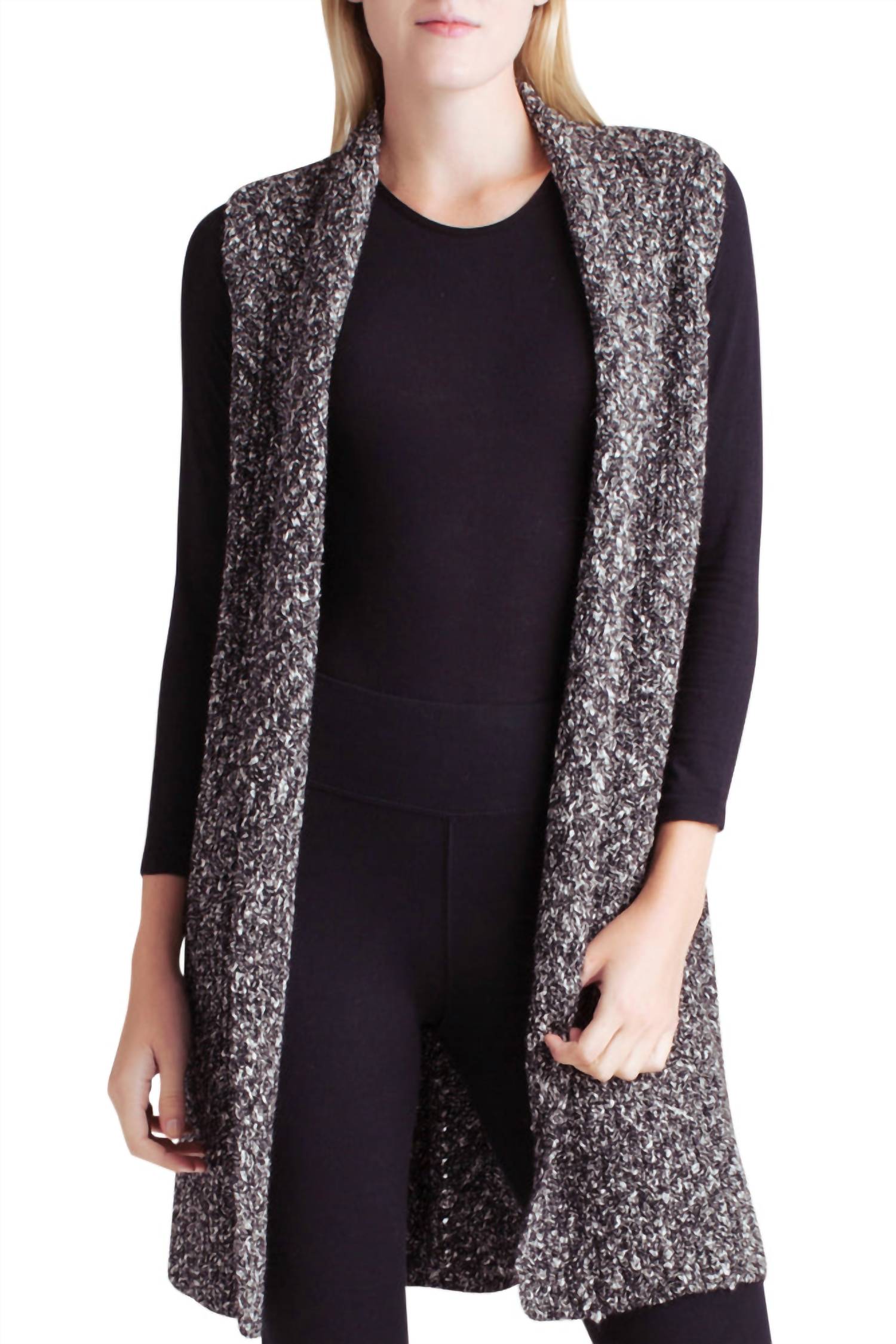 Жилет из хлопкового твида черного цвета Kensie, Черный, Жилет из хлопкового твида черного цвета Kensie
Жилет из хлопкового твида черного цвета Kensie, Черный, Жилет из хлопкового твида черного цвета Kensie