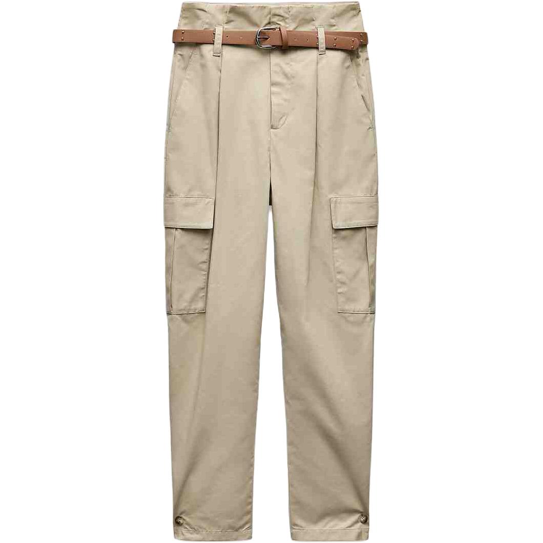 Женские карго-брюки светло-хаки ZARA
Женские карго-брюки светло-хаки ZARA