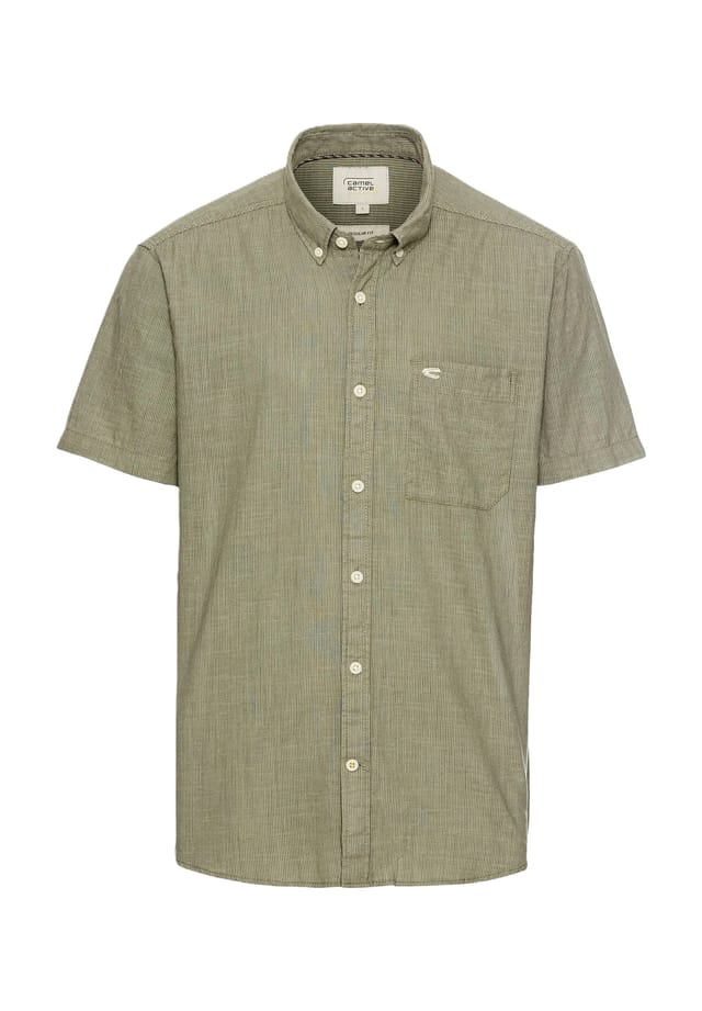 Повседневная рубашка обычного кроя с коротким рукавом и воротником на пуговицах Camel Active, хаки
Повседневная рубашка обычного кроя с коротким рукавом и воротником на пуговицах Camel Active, хаки
