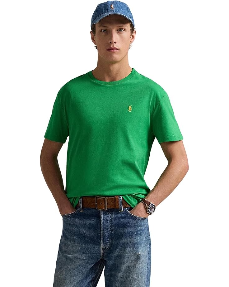 Футболка Polo Ralph Lauren Short Sleeve Solid Crewneck Tee - Classic, цвет Golf Green
Футболка Polo Ralph Lauren Short Sleeve Solid Crewneck Tee - Classic, цвет Golf Green