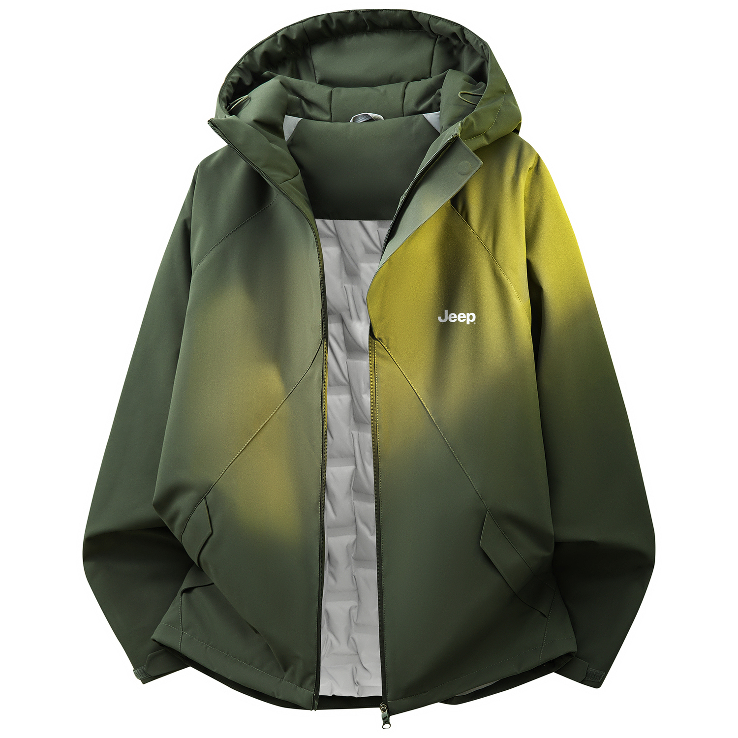 Пуховик Unisex с капюшоном утепленный Jeep, army зеленый
Пуховик Unisex с капюшоном утепленный Jeep, army зеленый