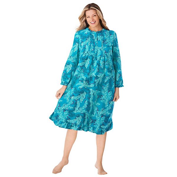 Платье-ночнушка Plus size из хлопкового фланеля с принтом Only Necessities, Dark Turq Holiday
Платье-ночнушка Plus size из хлопкового фланеля с принтом Only Necessities, Dark Turq Holiday