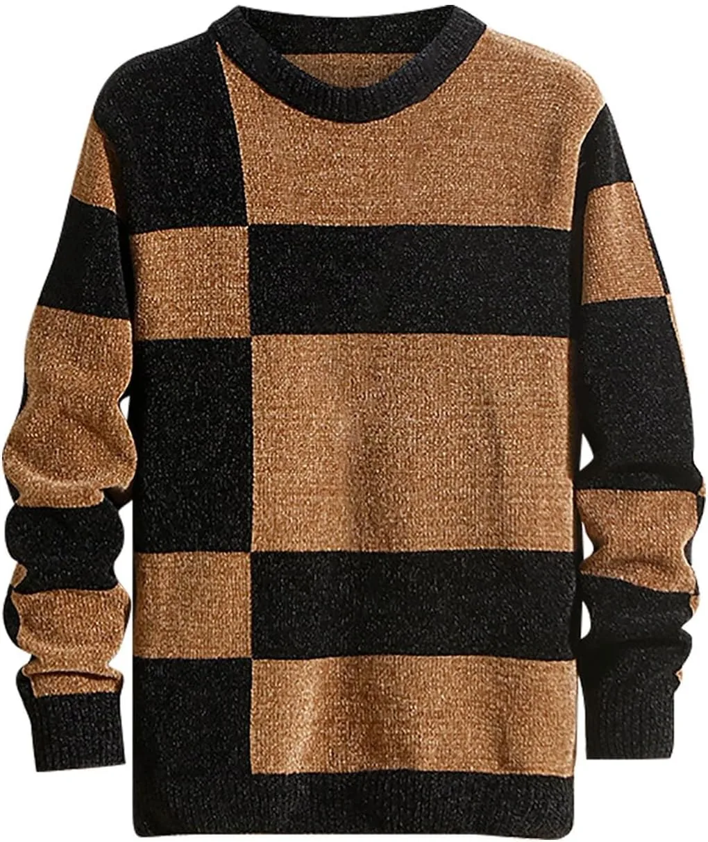 Мужской свитер Dgoopd с квадратным принтом и цветными блоками
Мужской свитер Dgoopd с квадратным принтом и цветными блоками