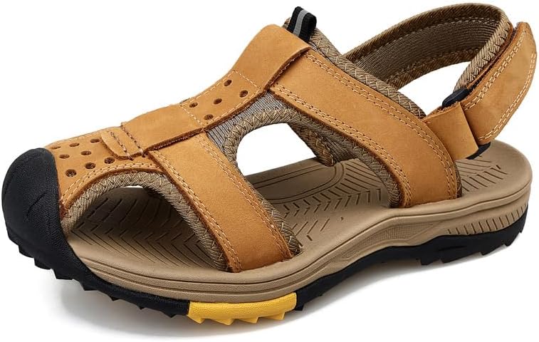 Сандалии для походов Asifn для мужчин, летние, для улицы и пляжа, легкие, с закрытым носком, водонепроницаемые, противоскользящие для водного спорта, желтый
Сандалии для походов Asifn для мужчин, летние, для улицы и пляжа, легкие, с закрытым носком, водонепроницаемые, противоскользящие для водного спорта, желтый