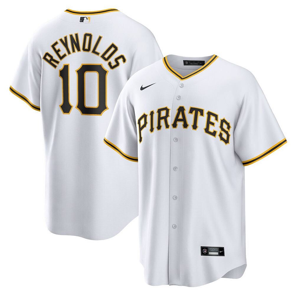 Мужская белая майка Nike Bryan Reynolds Pittsburgh Pirates Replica Player, цвет Pir White
Мужская белая майка Nike Bryan Reynolds Pittsburgh Pirates Replica Player, цвет Pir White