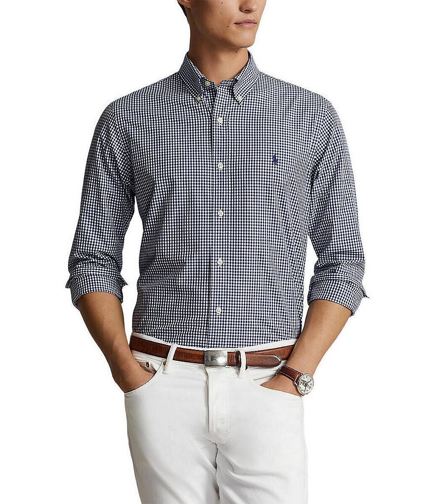 Рубашка классического кроя из эластичного поплина Polo Ralph Lauren Big & Tall с длинными рукавами, синий
Рубашка классического кроя из эластичного поплина Polo Ralph Lauren Big & Tall с длинными рукавами, синий