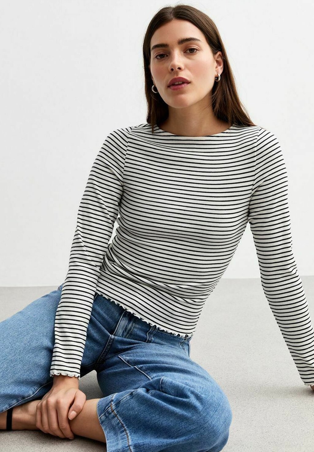 Топ с длинными рукавами STRIPED New Look, молочный
Топ с длинными рукавами STRIPED New Look, молочный