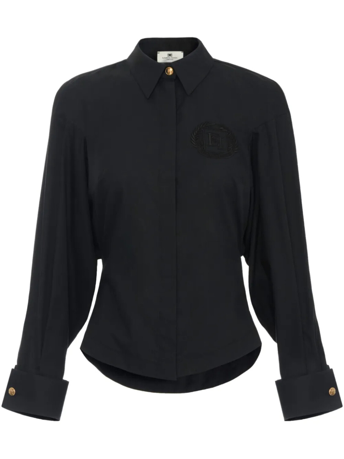 Elisabetta Franchi рубашка с вышивкой, черный 
Elisabetta Franchi рубашка с вышивкой, черный