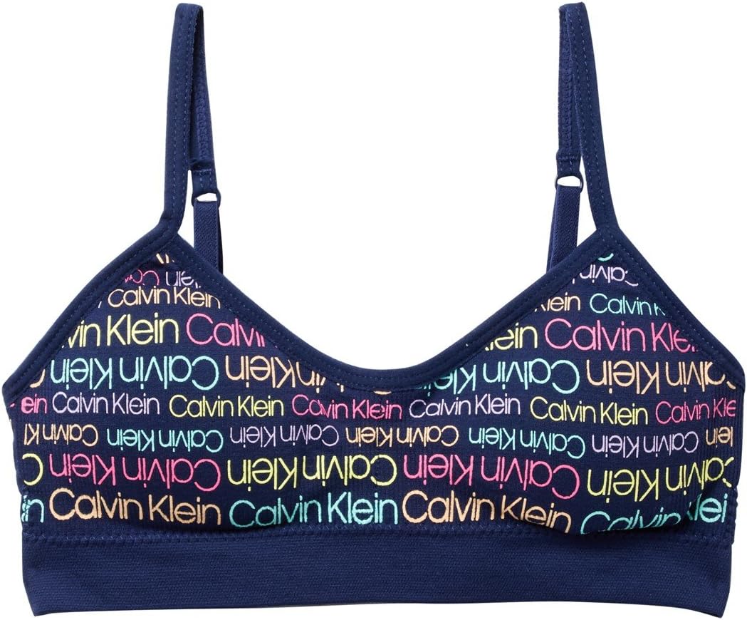 Бесшовный укороченный бюстгальтер Calvin Klein для девочек, Ck Navy Sign Print(U6101)/Rainbow
Бесшовный укороченный бюстгальтер Calvin Klein для девочек, Ck Navy Sign Print(U6101)/Rainbow