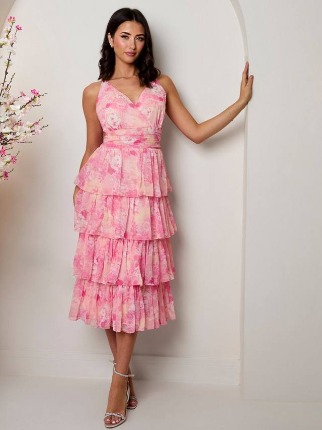 Цветочное платье с ярусами Chi Chi London, Pink
Цветочное платье с ярусами Chi Chi London, Pink