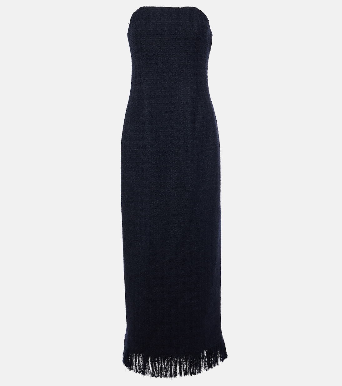 Платье-бюстье из смеси шерсти и мохера с твидом Oscar de la Renta, темно-синий
Платье-бюстье из смеси шерсти и мохера с твидом Oscar de la Renta, темно-синий