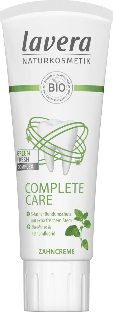 Зубная паста Complete Care с органической мятой 75 мл lavera
Зубная паста Complete Care с органической мятой 75 мл lavera