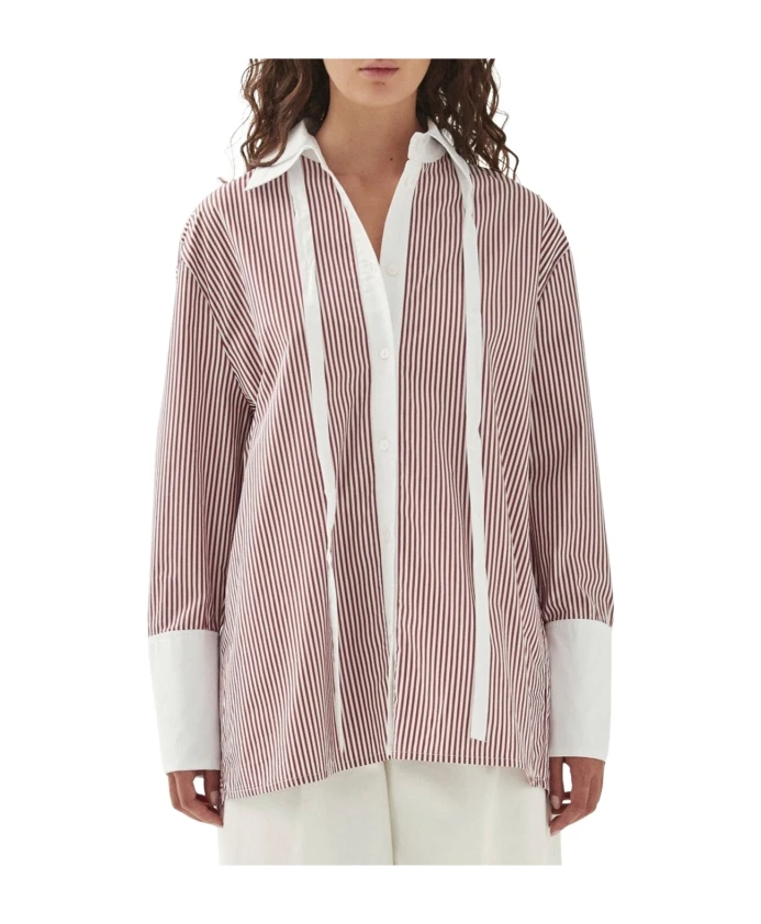 Рубашка в красную полоску Sempe Alohas, красный
Рубашка в красную полоску Sempe Alohas, красный