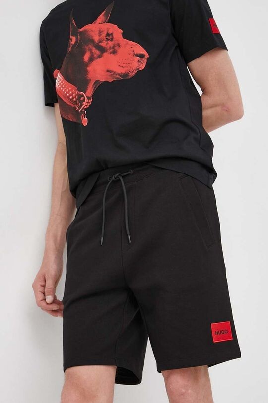 Хлопковые шорты HUGO Hugo, черный
Хлопковые шорты HUGO Hugo, черный