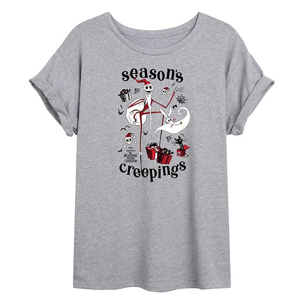 Футболка Juniors The Nightmare Before Christmas Season's Creepings оверсайз Disney, Heather Gray
Футболка Juniors The Nightmare Before Christmas Season's Creepings оверсайз Disney, Heather Gray