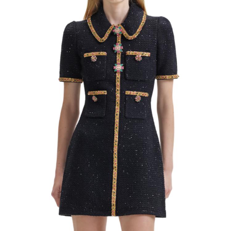 Self-Portrait Короткое Платье с Коротким Рукавом Женское Смешанный Черный
Self-Portrait Короткое Платье с Коротким Рукавом Женское Смешанный Черный