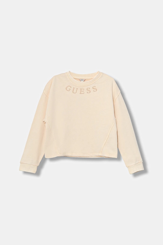 Детская хлопковая толстовка Guess, бежевый
Детская хлопковая толстовка Guess, бежевый