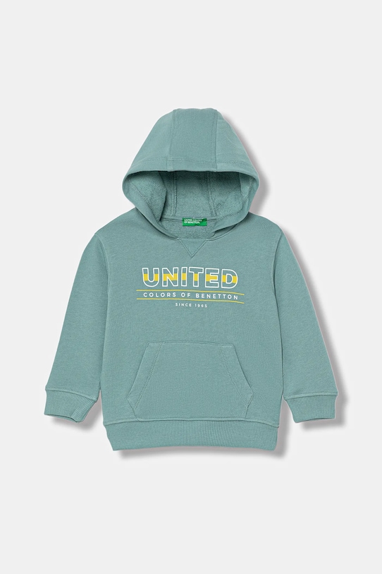 Детская хлопковая толстовка United Colors Of Benetton, бирюзовый
Детская хлопковая толстовка United Colors Of Benetton, бирюзовый