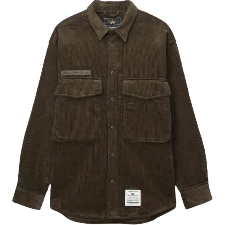 Рубашка с деталями из вельвета и карманами Alpha Industries, коричневый
Рубашка с деталями из вельвета и карманами Alpha Industries, коричневый