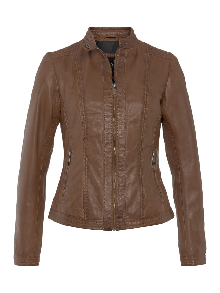 H.I.S. Кожаная куртка коньячного цвета
H.I.S. Кожаная куртка коньячного цвета