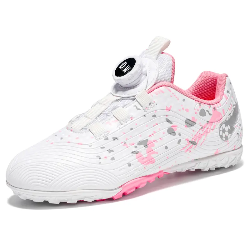 Детские футбольные бутсы с амортизацией ударов и износостойкостью, низкие D&W, белый/розовый
Детские футбольные бутсы с амортизацией ударов и износостойкостью, низкие D&W, белый/розовый