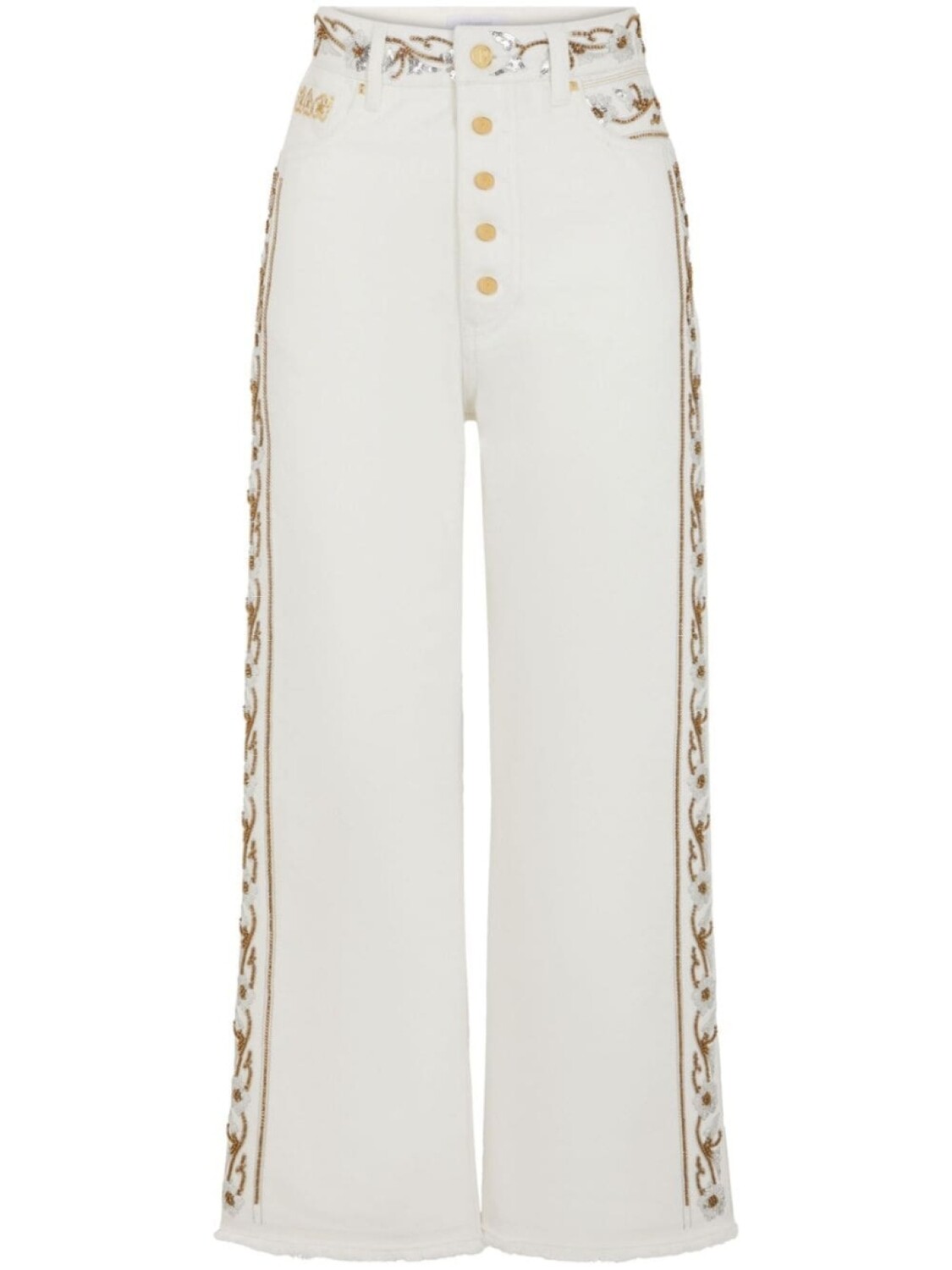 Rabanne укороченные джинсы средней посадки с вышивкой, белый
Rabanne укороченные джинсы средней посадки с вышивкой, белый