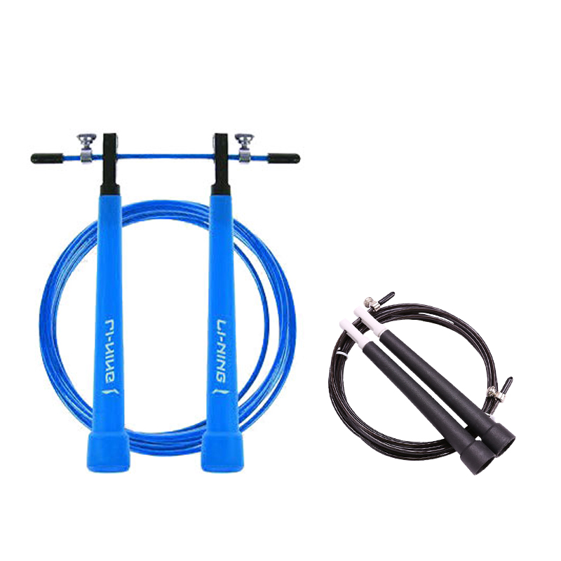 Скакалка для скоростных тренировок материал троса pvc стальной трос, материал рукоятки pvc для учеников LINING, черный
Скакалка для скоростных тренировок материал троса pvc стальной трос, материал рукоятки pvc для учеников LINING, черный