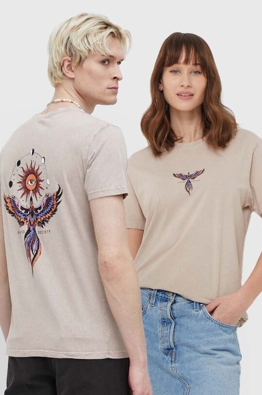 Хлопковая футболка Kaotiko, бежевый
Хлопковая футболка Kaotiko, бежевый