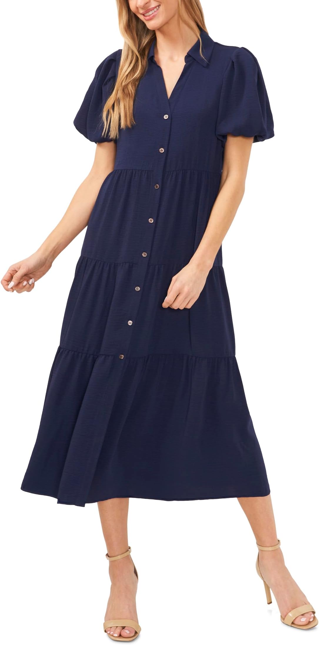 Платье CeCe Short Sleeve Maxi Tiered Shirt Dress, Classic Navy
Платье CeCe Short Sleeve Maxi Tiered Shirt Dress, Classic Navy