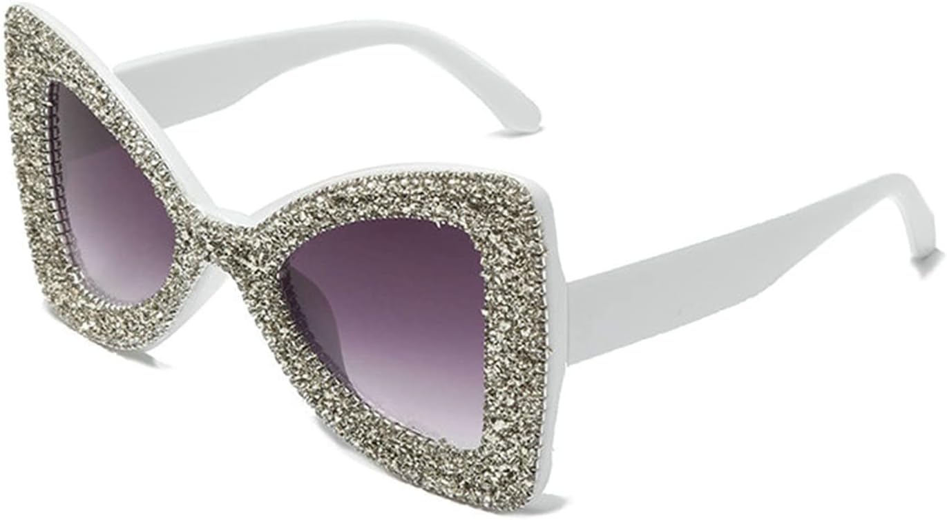 Солнцезащитные очки COTIA Oversized Butterfly для женщин, солнцезащитные очки с бриллиантами, стразами и блестками для мужчин, роскошные очки с защитой от УФ-излучения UV400, White
Солнцезащитные очки COTIA Oversized Butterfly для женщин, солнцезащитные очки с бриллиантами, стразами и блестками для мужчин, роскошные очки с защитой от УФ-излучения UV400, White