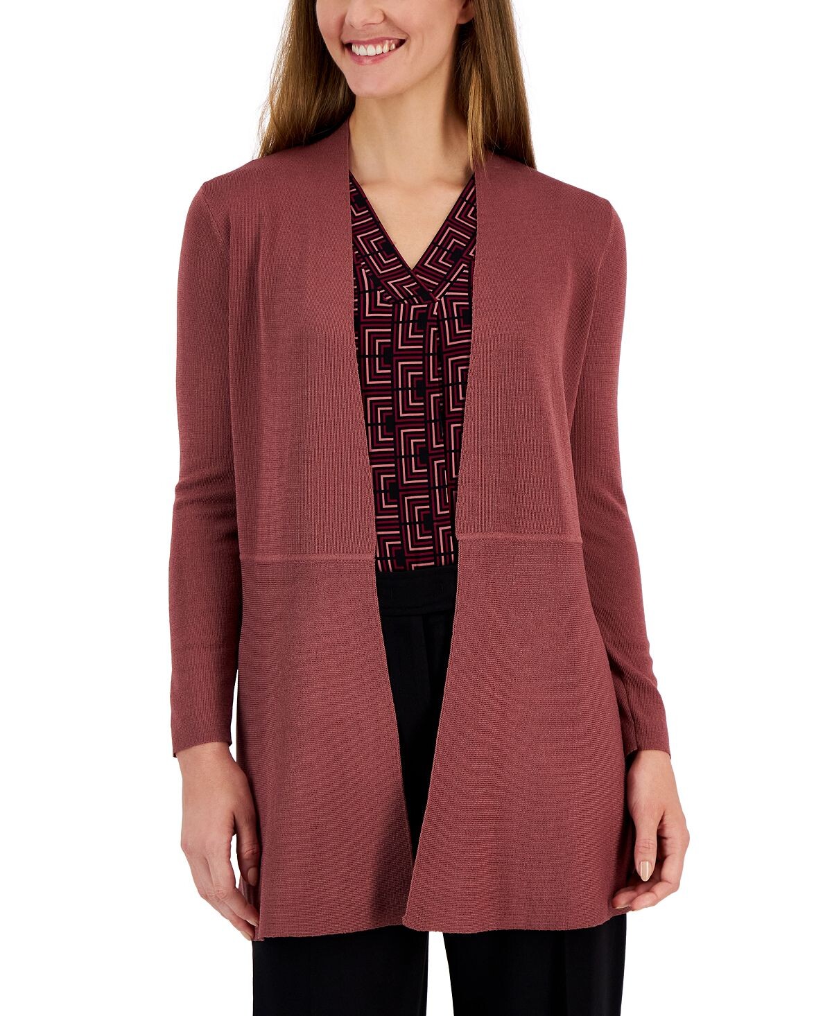 Удлиненный кардиган Monterey с открытым передом Anne Klein
Удлиненный кардиган Monterey с открытым передом Anne Klein