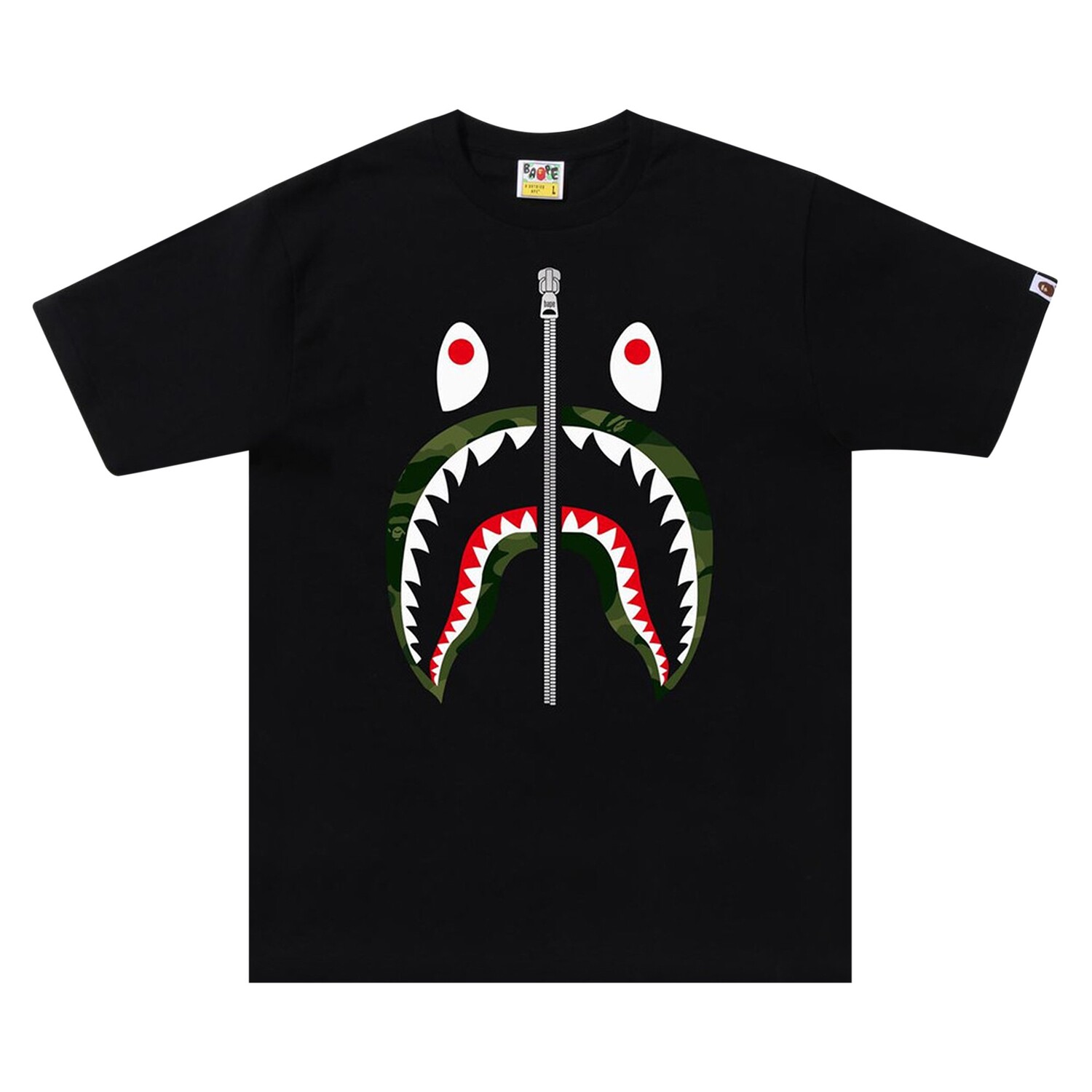Футболка BAPE Color Camo Shark Черный/Зеленый
Футболка BAPE Color Camo Shark Черный/Зеленый