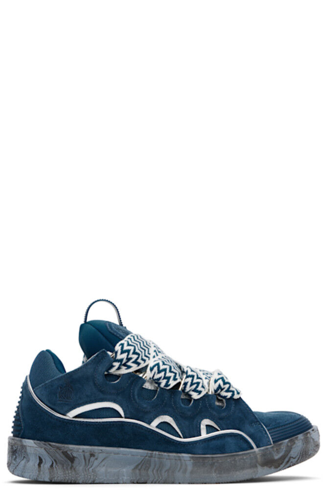 Синие кожаные кроссовки с мраморной подошвой Lanvin
Синие кожаные кроссовки с мраморной подошвой Lanvin