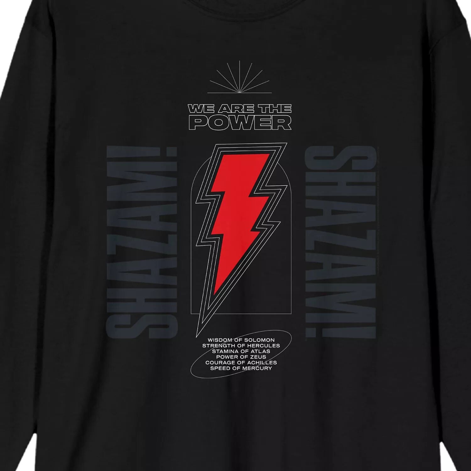 Мужская футболка с длинными рукавами и рисунком Shazam 2 Fury Of The Gods Power of Shazam Licensed Character
Мужская футболка с длинными рукавами и рисунком Shazam 2 Fury Of The Gods Power of Shazam Licensed Character