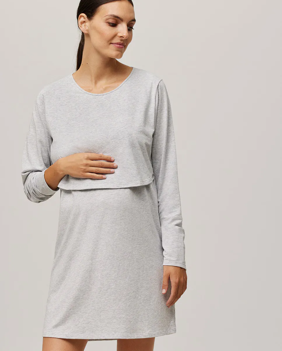 Ночная рубашка для кормящих мам с длинными рукавами Ysabel Mora, серый
Ночная рубашка для кормящих мам с длинными рукавами Ysabel Mora, серый