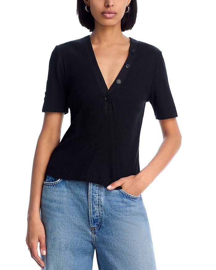 Футболка Adrian с рубчиками Derek Lam 10 Crosby, черный
Футболка Adrian с рубчиками Derek Lam 10 Crosby, черный