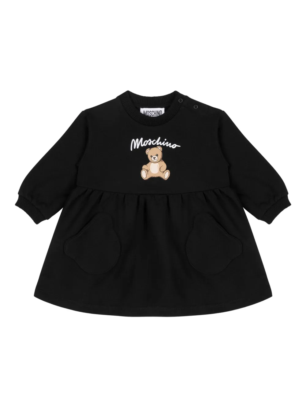 Платье со сборками и принтом Moschino Kids, черный
Платье со сборками и принтом Moschino Kids, черный