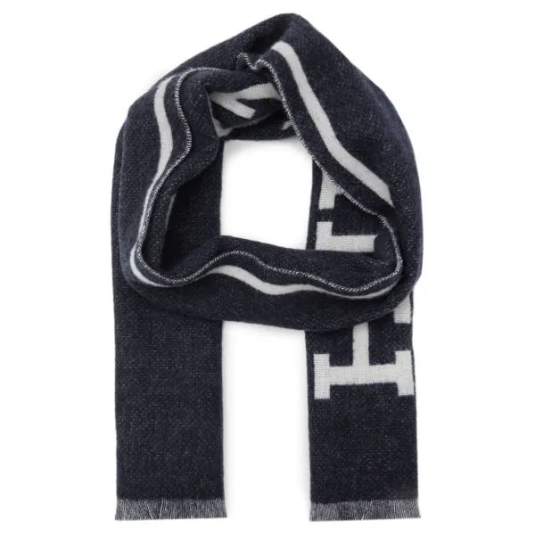 Двусторонний шерстяной шарф-монотип Tommy Hilfiger, синий
Двусторонний шерстяной шарф-монотип Tommy Hilfiger, синий